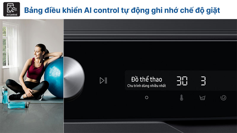Máy giặt Inverter 10kg Samsung WW10TP44DSB/SV - Hàng chính hãng