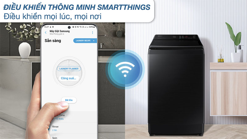 Máy giặt Inverter 12kg Samsung WA12CG5886BVSV - Hàng chính hãng