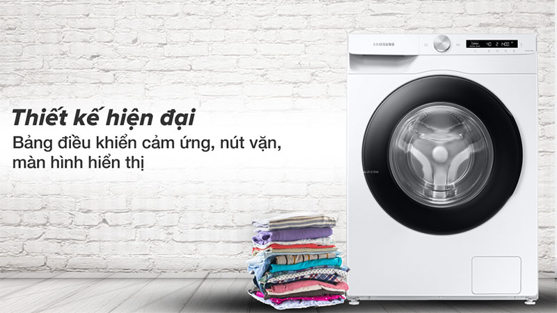 Máy giặt Inverter 13kg Samsung WW13T504DAW/SV - Hàng chính hãng