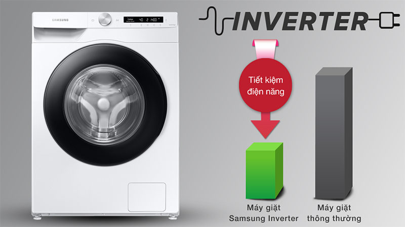 Máy giặt Inverter 13kg Samsung WW13T504DAW/SV - Hàng chính hãng