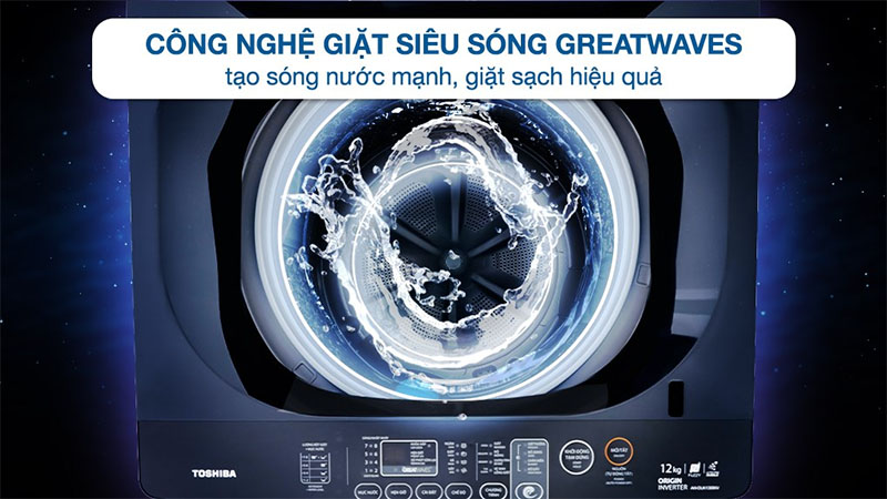 Máy giặt Inverter 13 kg Toshiba AW-DUM1400LV(MK) - Hàng chính hãng