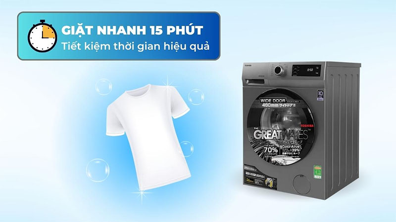 Máy giặt Inverter 8.5 kg Toshiba BK95S3V(SK) - Hàng chính hãng