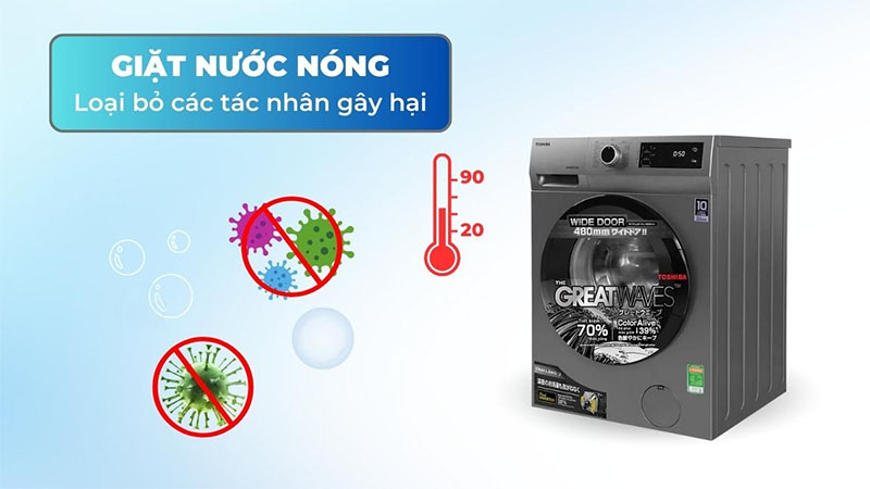 Máy giặt Inverter 8.5 kg Toshiba BK95S3V(SK) - Hàng chính hãng
