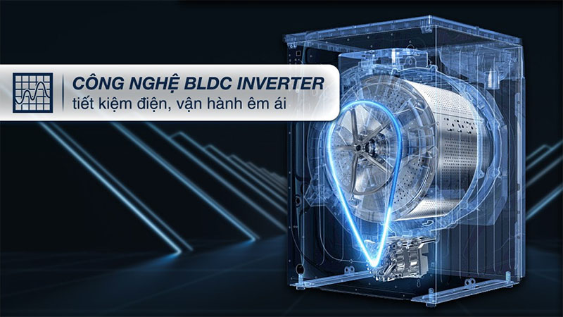Máy giặt Inverter 9.5 kg Aqua AQD-A952J.BK - Hàng chính hãng