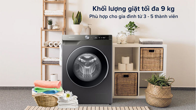 Máy giặt Inverter 9kg Samsung WW90T634DLN/SV - Hàng chính hãng