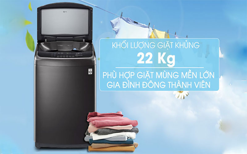 Máy giặt Inverter LG TH2722SSAK - Hàng chính hãng