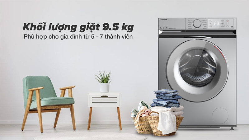 Máy giặt Inverter Toshiba TW-BL105A4V(SS) - Hàng chính hãng