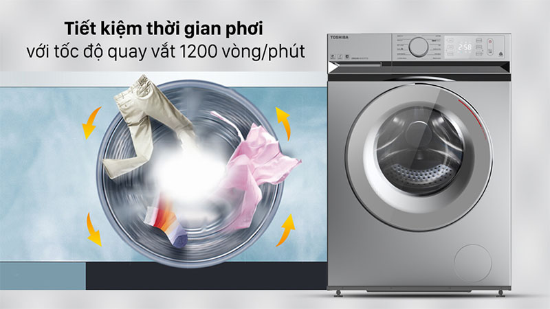 Máy giặt Inverter Toshiba TW-BL115A2V(SS) - Hàng chính hãng