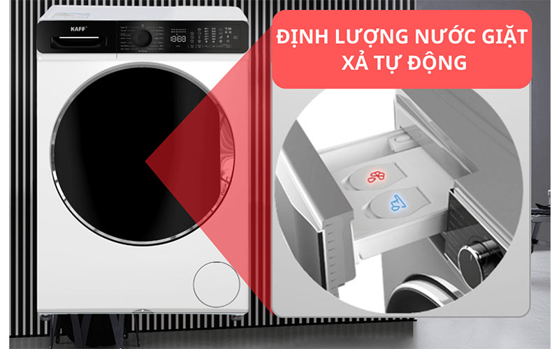 Máy giặt Kaff KF-MFC1269T3W/B - Hàng chính hãng