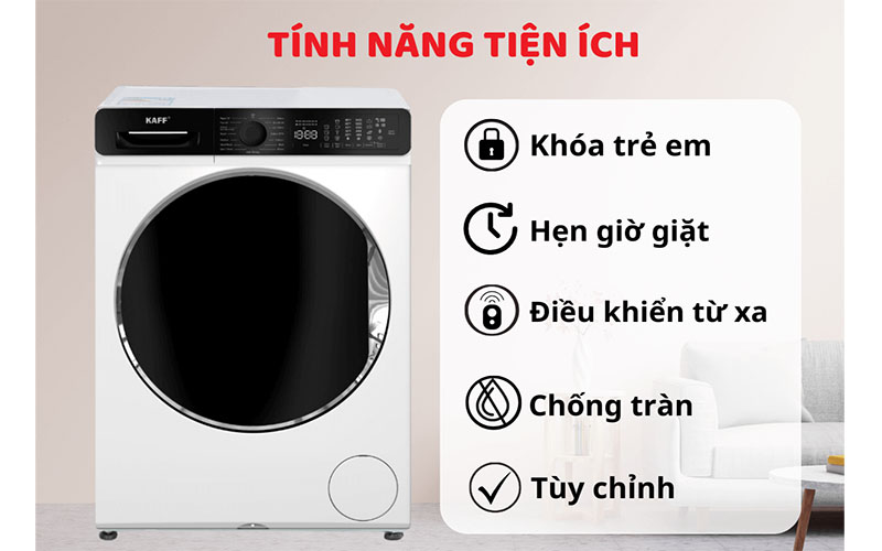 Máy giặt Kaff KF-MFC1269T3W/B - Hàng chính hãng