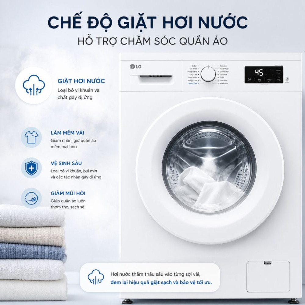 Máy giặt LG Inverter 9 kg FB1209S6W1.ABWPEVN - Hàng chính hãng