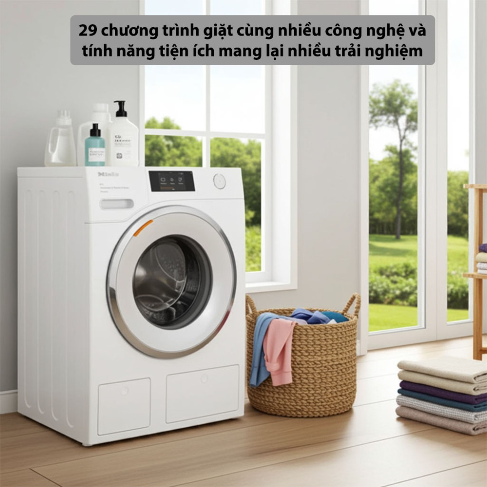 Máy giặt Miele 9 kg WWV980 WPS Passion W1 - Hàng chính hãng