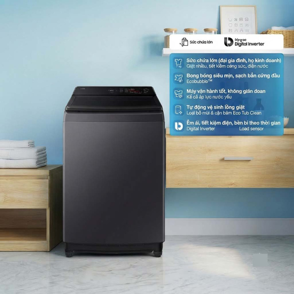 Máy giặt Samsung 17Kg WA40F17E7CSV - Hàng chính hãng