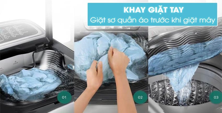 Máy giặt Samsung WA10J5710SG/SV - Hàng chính hãng