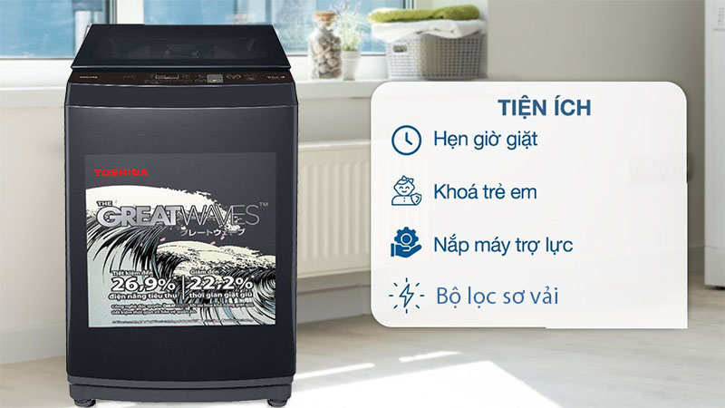 Máy giặt Toshiba AW-M1100JV(MK) - Hàng chính hãng