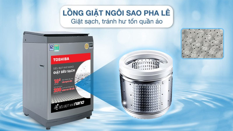 Máy giặt Toshiba Inverter 12 kg AW-DUK1300KV(MK) - Hàng chính hãng