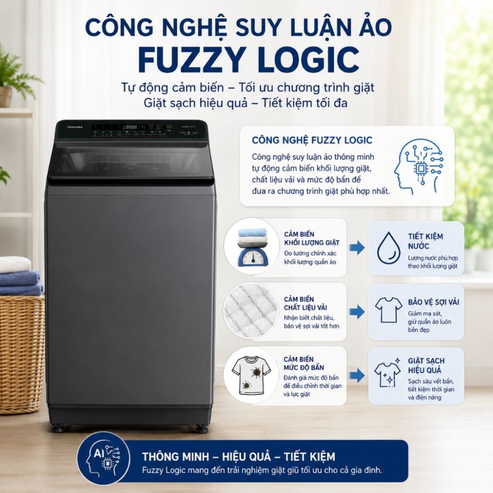 Máy giặt Toshiba Inverter 13 kg AW-T26D1400TV(MG) - Hàng chính hãng