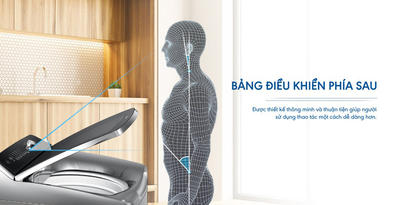 Máy giặt Aqua 10 kg AQW-DR100JT.BK - Hàng chính hãng
