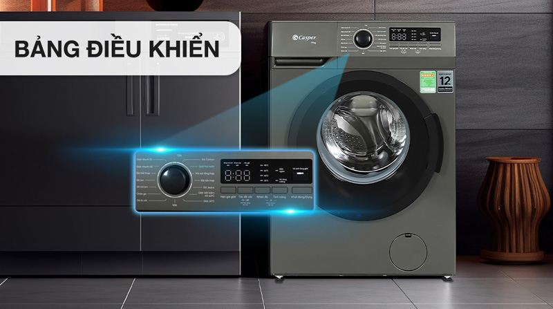 Máy giặt Casper Inverter 9 kg WF-9VG1 - Hàng chính hãng