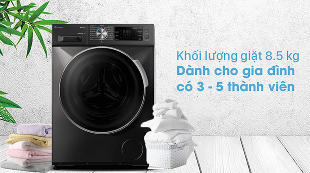Máy giặt Casper Inverter WF-85I140BGB (8.5kg) - Hàng chính hãng