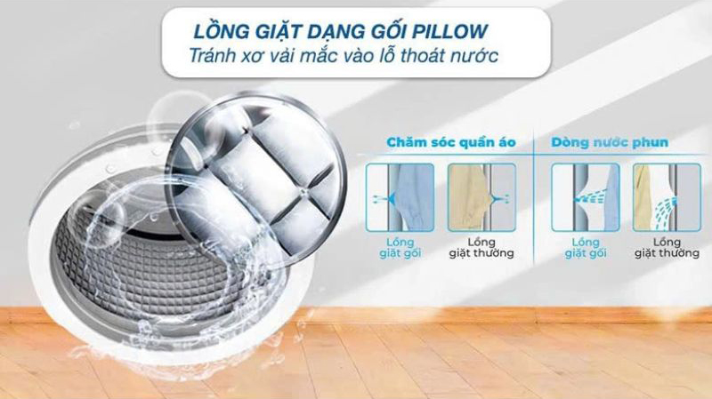 Máy giặt Aqua inverter 9kg AQD-A902J BK - Hàng chính hãng