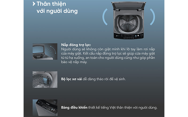 Máy giặt cửa trên Funiki HWM-T685ABG - Hàng chính hãng