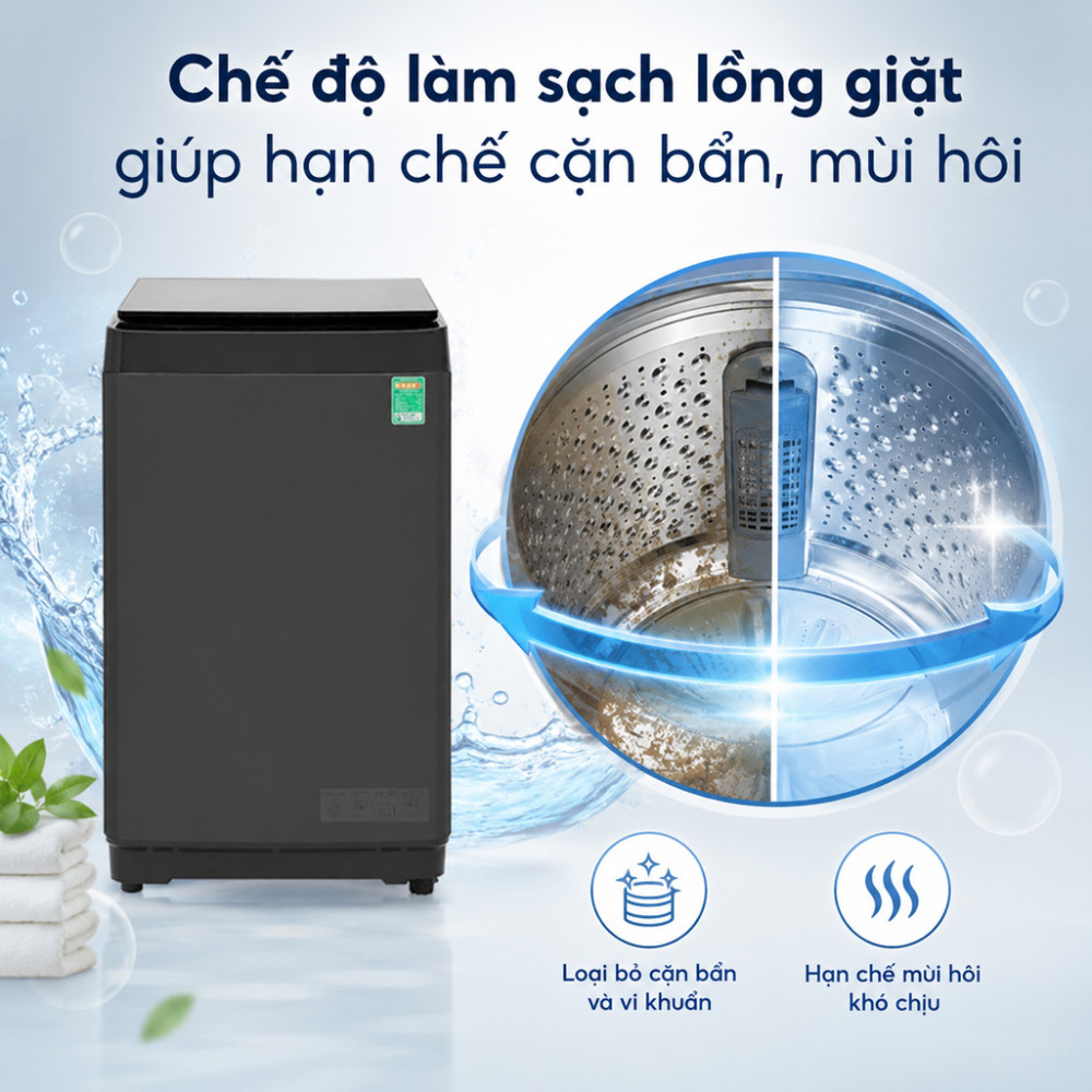 Máy giặt Hisense 8 kg WT80F30 - Hàng chính hãng