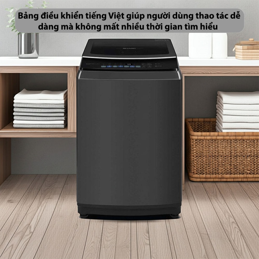Máy giặt cửa trên Inverter 10.5 kg Sharp ES-TM105CD-DS - Hàng chính hãng