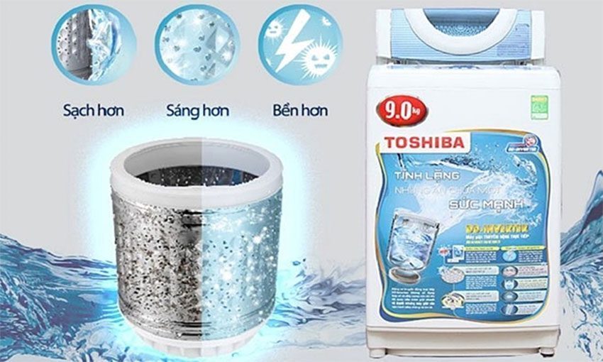 Máy giặt cửa trên Inverter Toshiba AW-DC1005CV(WB) - Hàng chính hãng