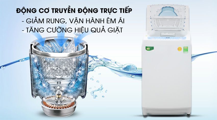Máy giặt cửa trên Inverter Toshiba AW-DC1005CV(WB) - Hàng chính hãng
