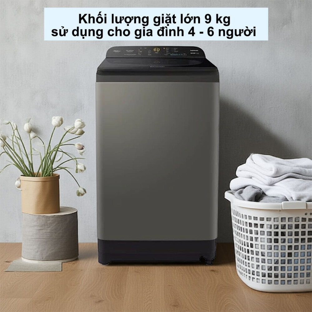 Máy giặt cửa trên Panasonic 9 kg NA-F90A9DRV - Hàng chính hãng