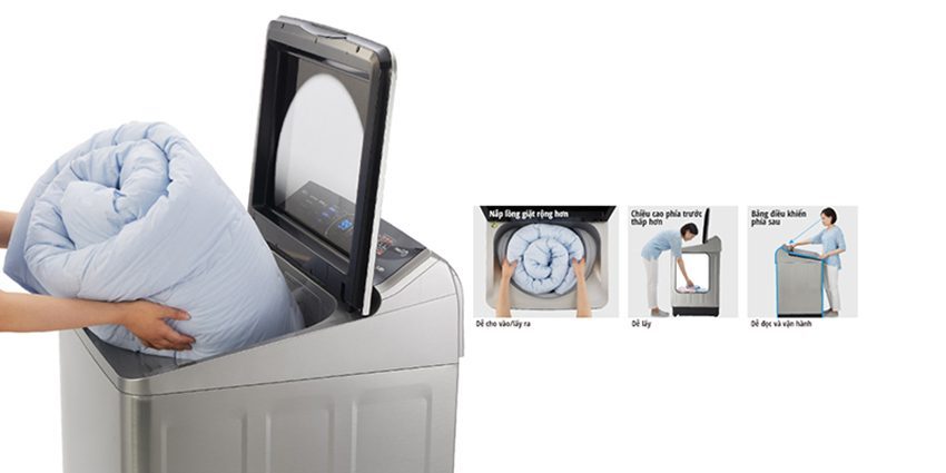 Máy giặt cửa trên Panasonic NA-F100X5LRV (10kg) - Hàng chính hãng