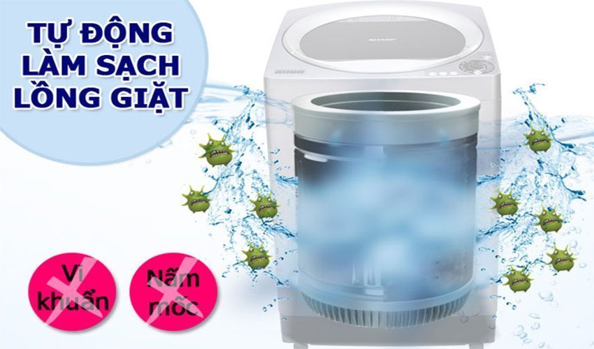 Máy giặt cửa trên Sharp ES-U72GV-H - Hàng chính hãng