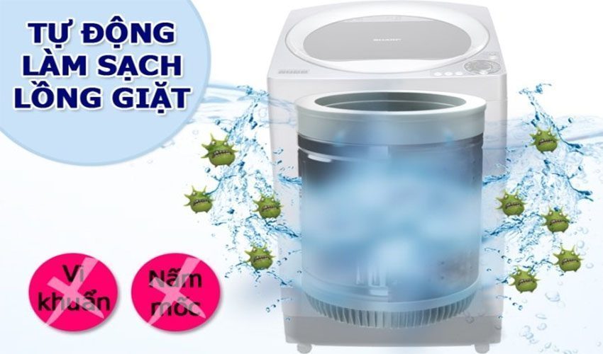 Máy giặt cửa trên Sharp ES-U78GV-G - Hàng chính hãng