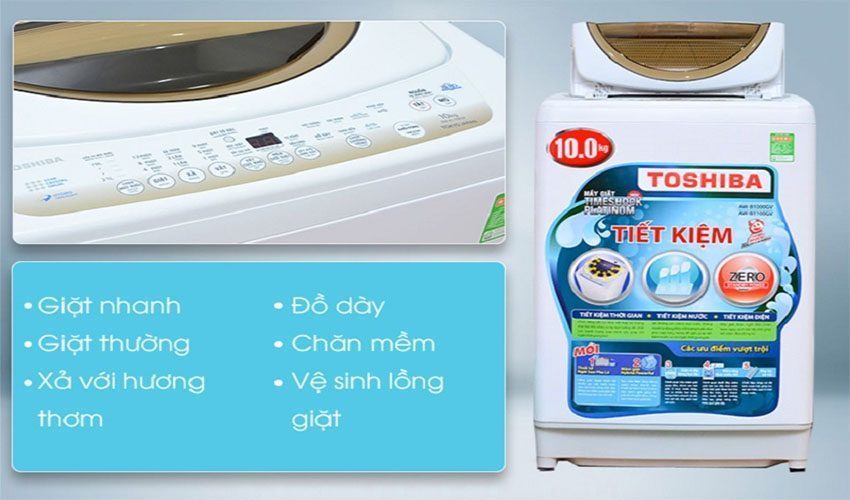 Máy giặt cửa trên Toshiba AW-B1100GV - Hàng chính hãng