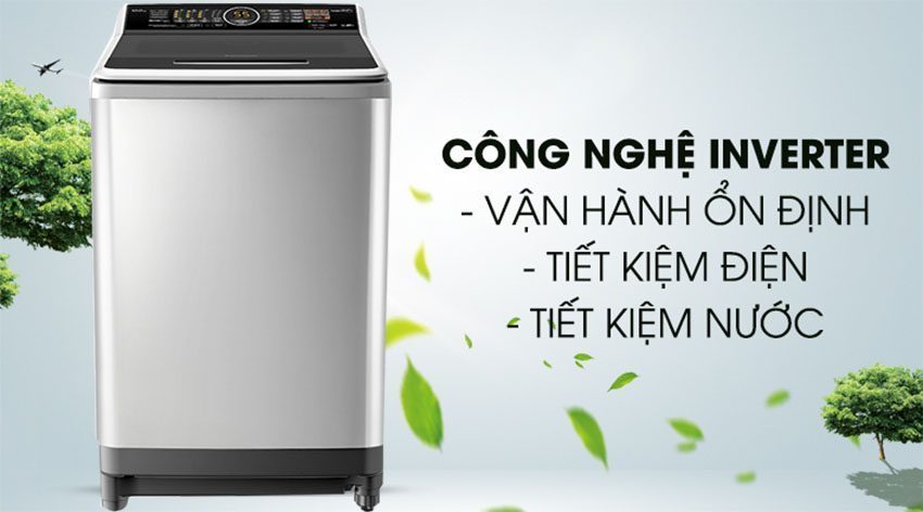 Máy giặt cửa trên 10kg inverter Panasonic NA-FS10V7LRV   - Hàng chính hãng