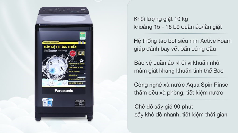 Máy giặt Panasonic NA-F100A9BRV - Hàng chính hãng