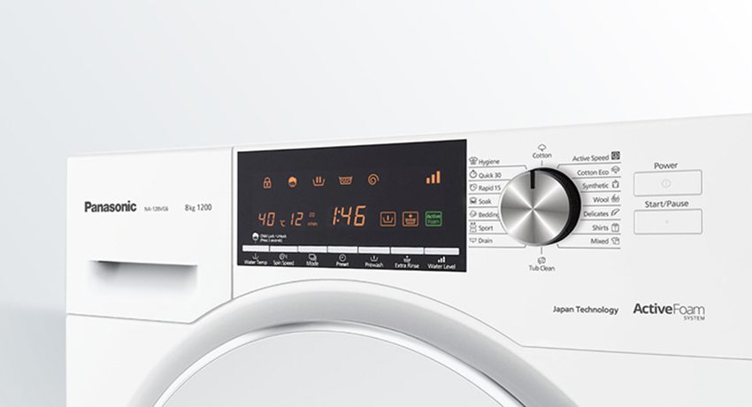 Máy giặt cửa trước Panasonic NA-128VG6WV2 (8kg) - Hàng chính hãng