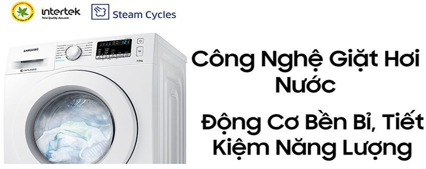 Máy giặt cửa trước Inverter Samsung WW75J42G3KW/SV - Hàng chính hãng