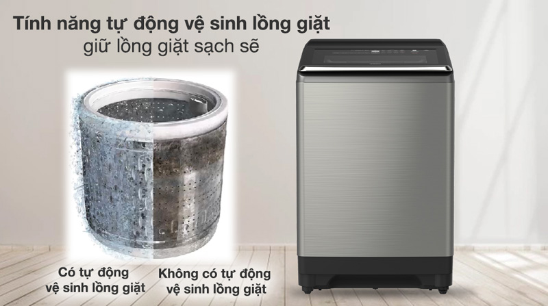 Máy giặt Hitachi Inverter SF-250ZFVAD SS - Hàng chính hãng
