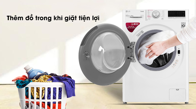 Máy giặt LG Inverter 9 kg FV1409S4W - Hàng chính hãng