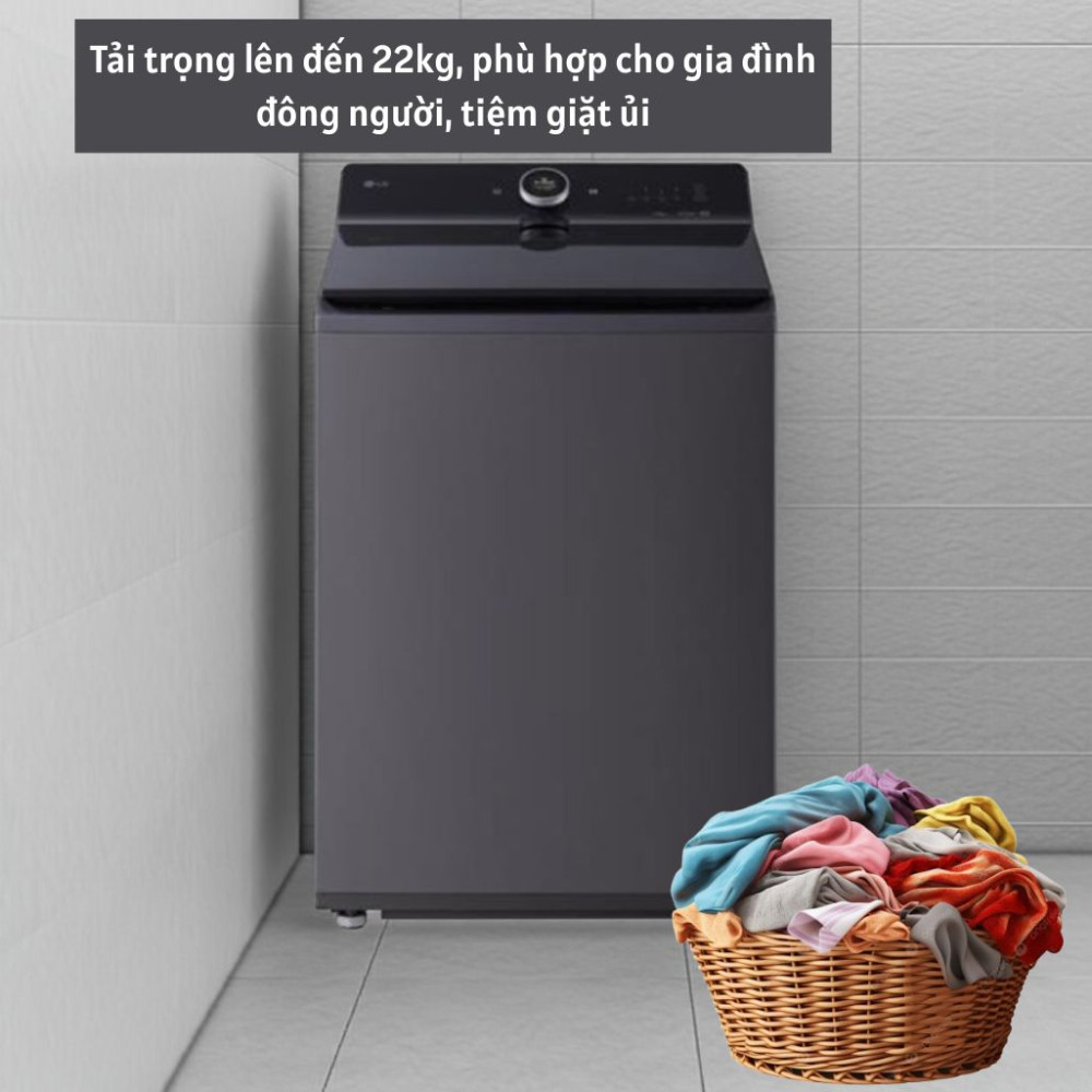 Máy giặt LG inverter 22 kg T2522AX7G - Hàng chính hãng