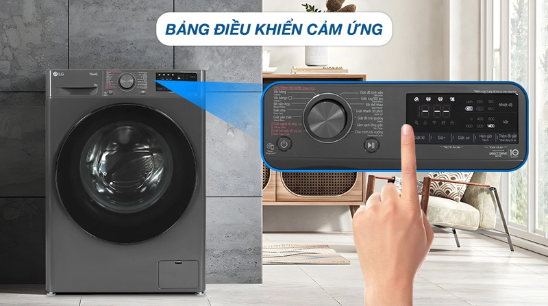 Máy giặt lồng ngang LG Inverter 9Kg FV1409S4M - Hàng chính hãng