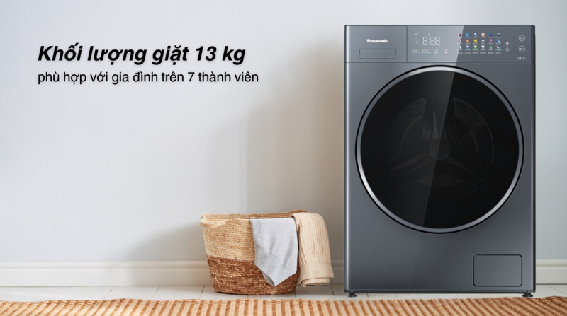 Máy giặt Panasonic inverter 13 kg NA-26CVX1AVT - Hàng chính hãng