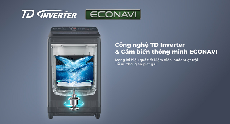 Máy giặt Panasonic Inverter NA-FD16V1BRV - Hàng chính hãng