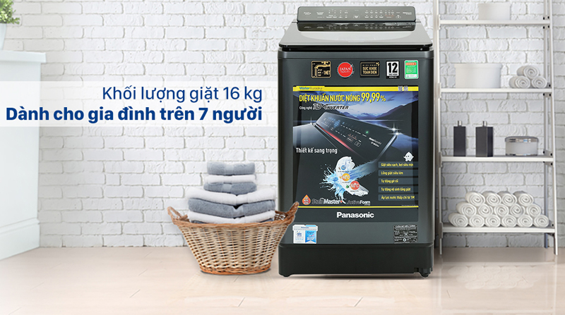 Máy giặt Panasonic Inverter NA-FD16V1BRV - Hàng chính hãng
