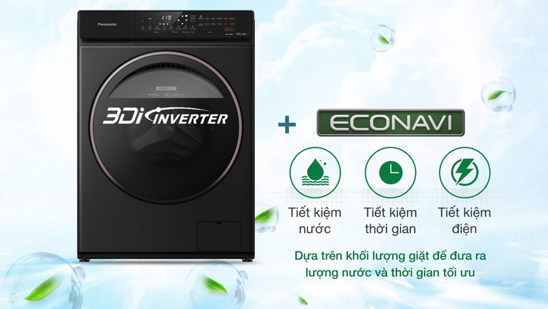 Máy giặt sấy Panasonic Inverter NA-S106FR1PV - Hàng chính hãng