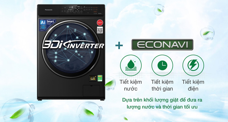 Máy gặt sấy Panasonic Inverter NA-V10FR1BVT - Hàng chính hãng