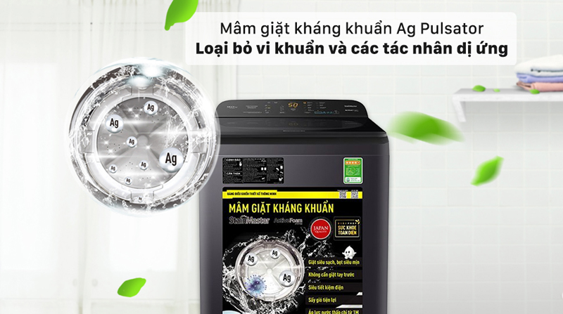 Máy giặt Panasonic inverter NA-F90A9BRV - Hàng chính hãng