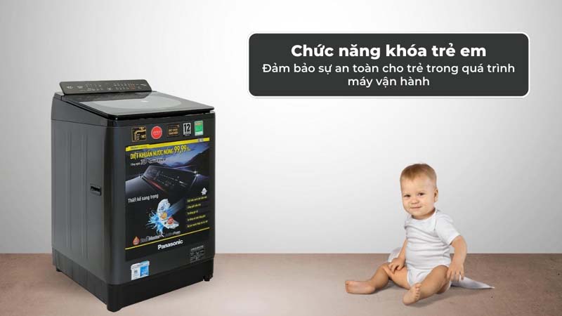 Máy giặt Panasonic NA-FD125V1BV - Hàng chính hãng